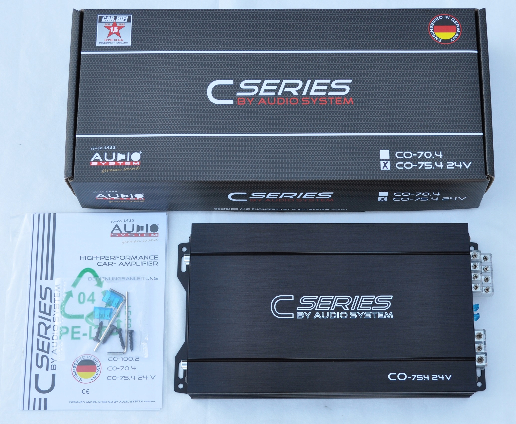 AUDIO SYSTEM CO75.4 24V 4x120W RMS TIR, AUTOBUS EAN (GTIN) 4260101643360