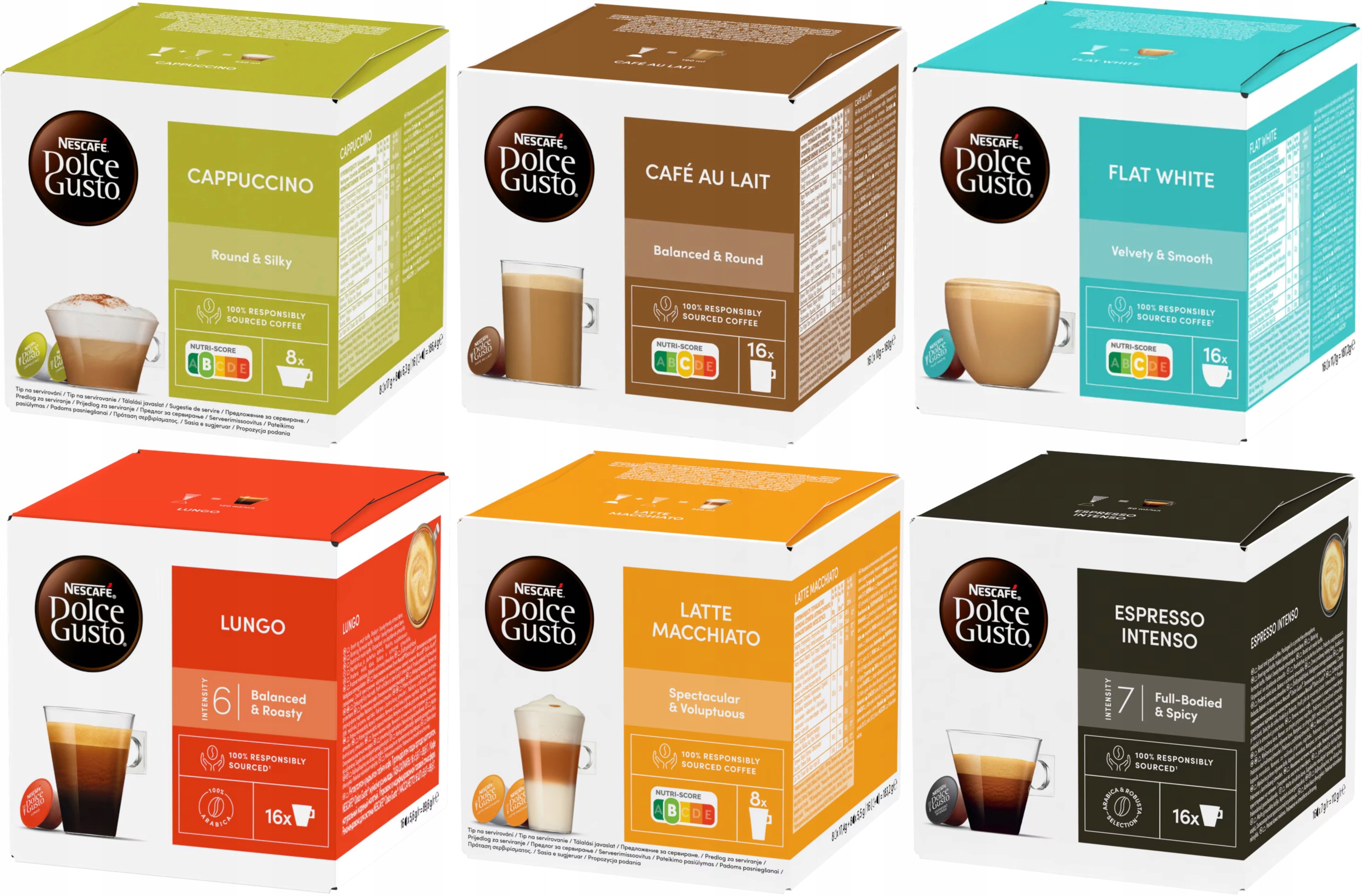 Levně Kapsle Nescafe Dolce Gusto – Mix balení 96 ks