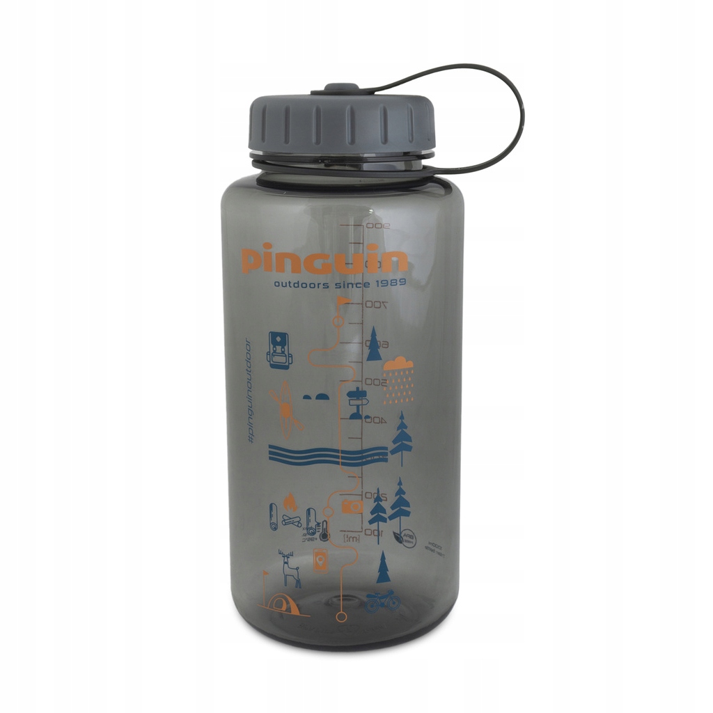 Butelka na wodę Pinguin Tritan Fat Bottle 1 L grey