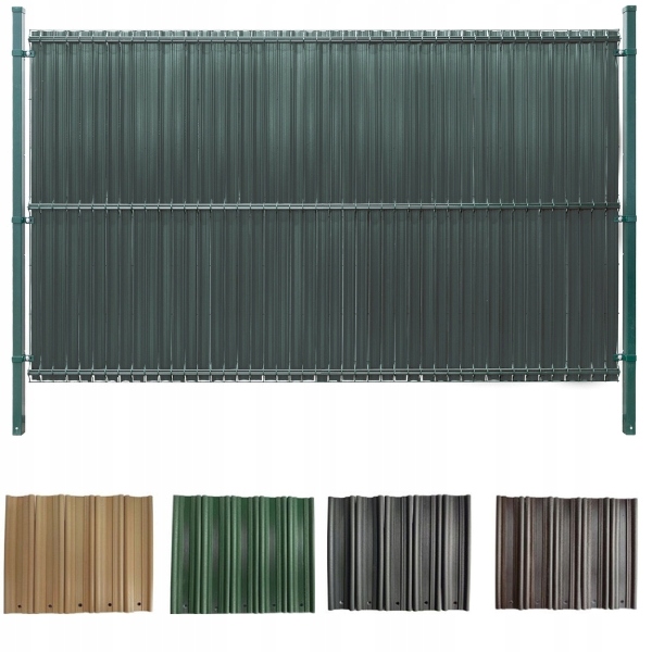 ZIELONA OSŁONA NA PŁOT LISTWY NA OGRODZENIE PANELE LAMELE 122X250CM