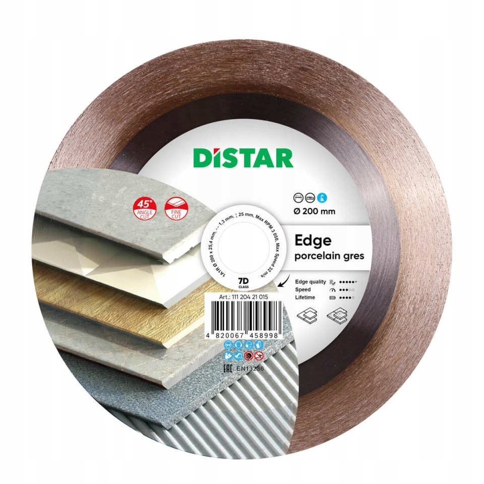 Diamantový kotouč 200 mm 25,4 mm 1A1R 200 Edge 11120421015 Di-star