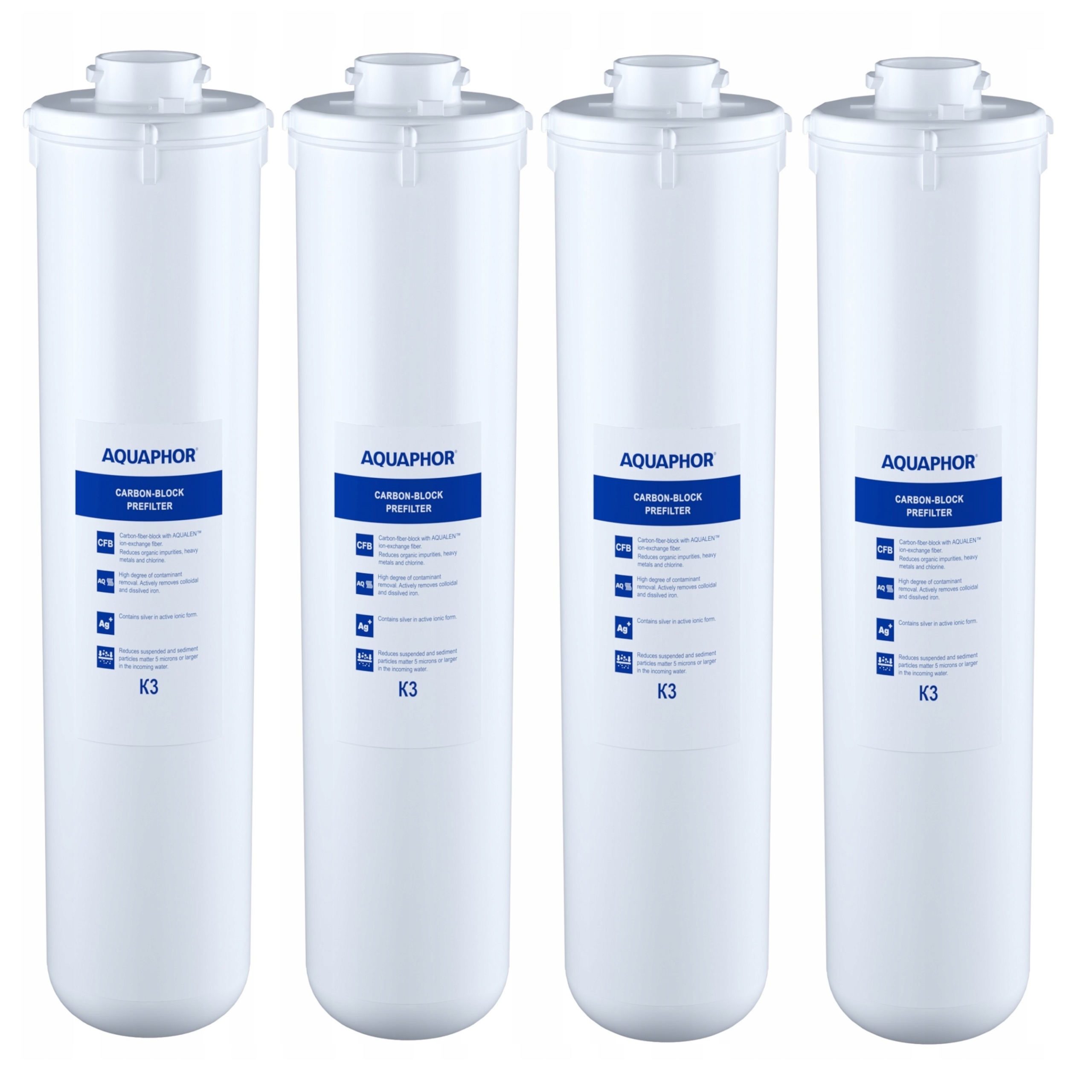 Aquaphor K3 Filtračné vložky 4 ks Najvyššia filtrácia vody