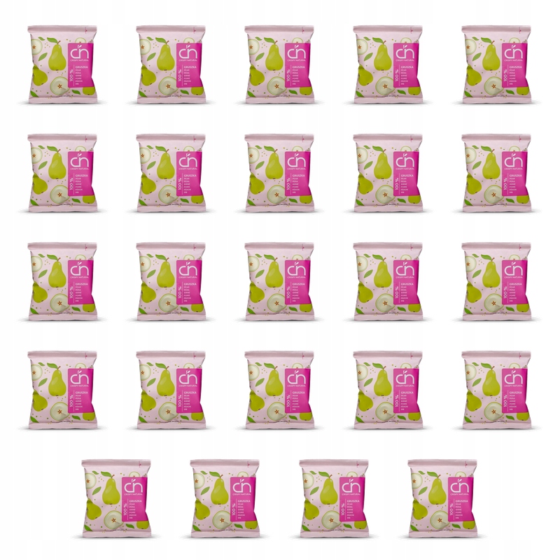 Sušené chipsy z hrušky 100% 18 g Crispy Natural X24