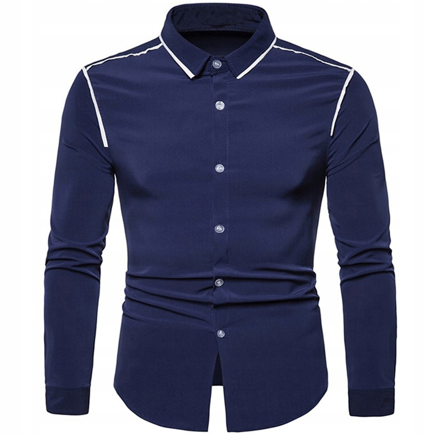 Pánská bavlněná košile Kontrast Klasická