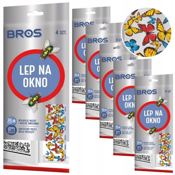 

Lep Na Okno Muchy Owady Płaski Ozdobny Bros Pakiet