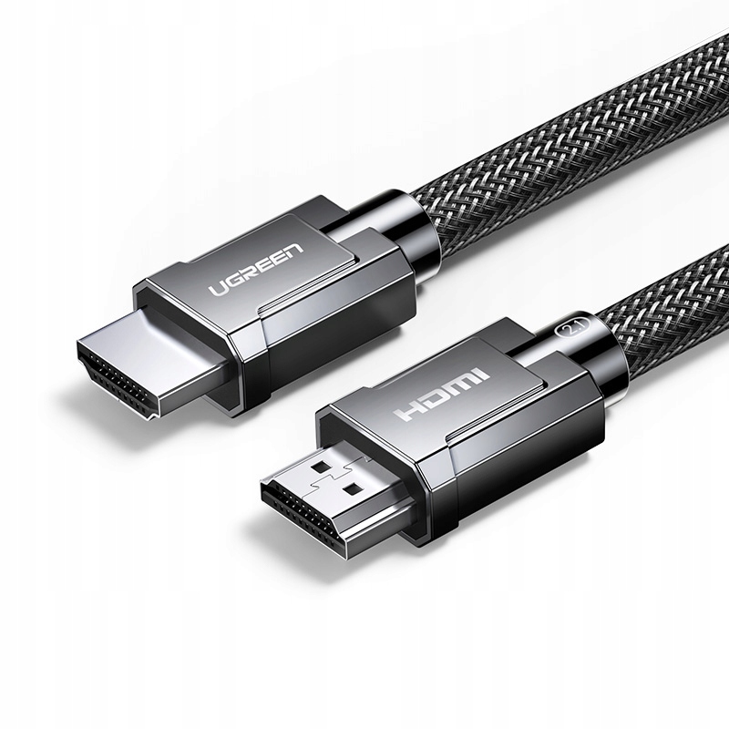 Kabel Hdmi 2.1 8K 60Hz 48Gb/s 3 m flexibilní s opletením šedý