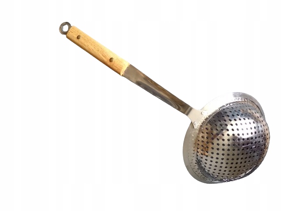 Sitko kuchenne głębokie stal + drewno