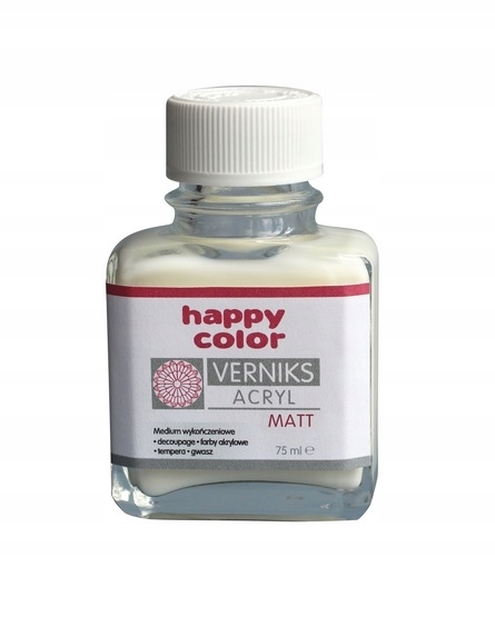 

Werniks akrylowy Happy Color matt 75 ml przezroc