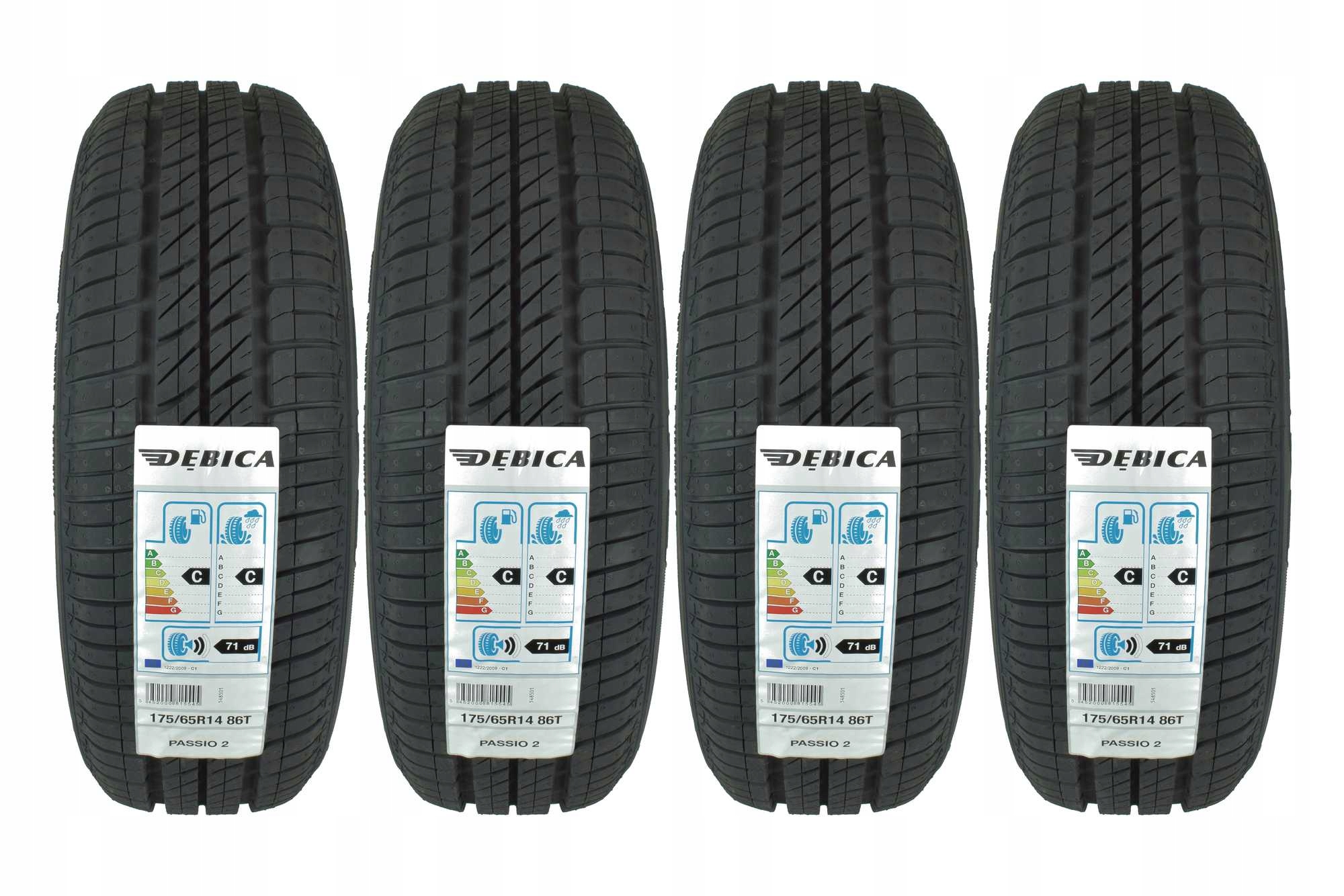 4 літні шини 175 / 65R14 Debica PASSIO 2