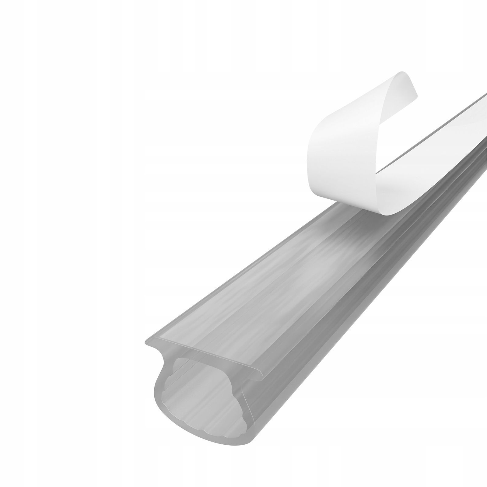 Tesnenie Omega Samolepiace dvere Okná 9x7 mm Transparentná izolácia 100 m