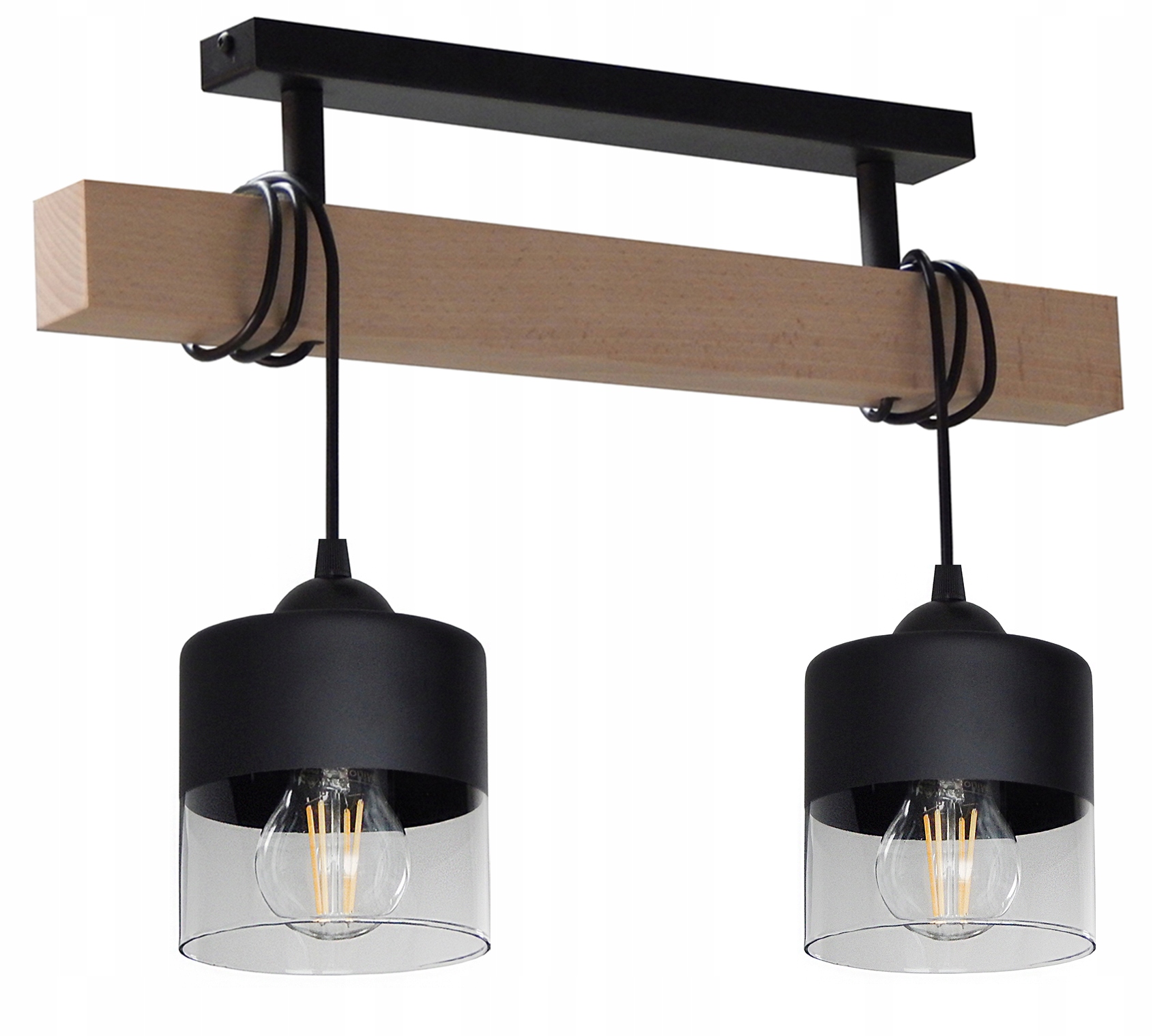 Żyrandol Lampa Wisząca Sufitowa Plafon 015-2P Led Do Altany Na Taras Salon