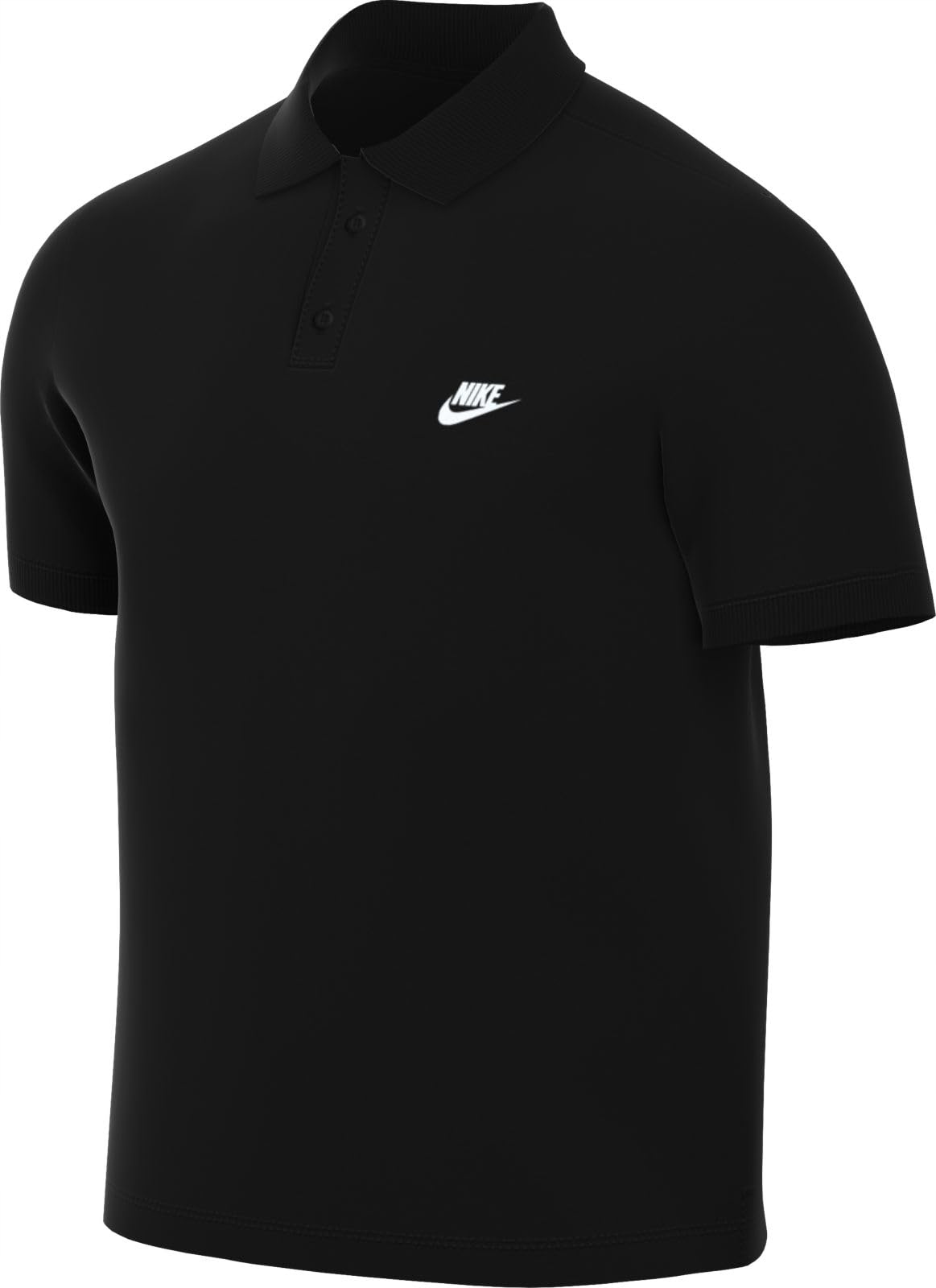 Nike Club Pánská polokošile s krátkým rukávem FN3894-010 černá L