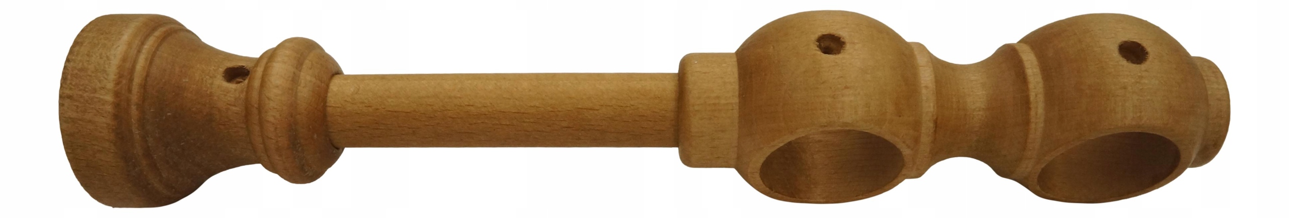

Wspornik drewniany karnisza 28mm podwójny Buk