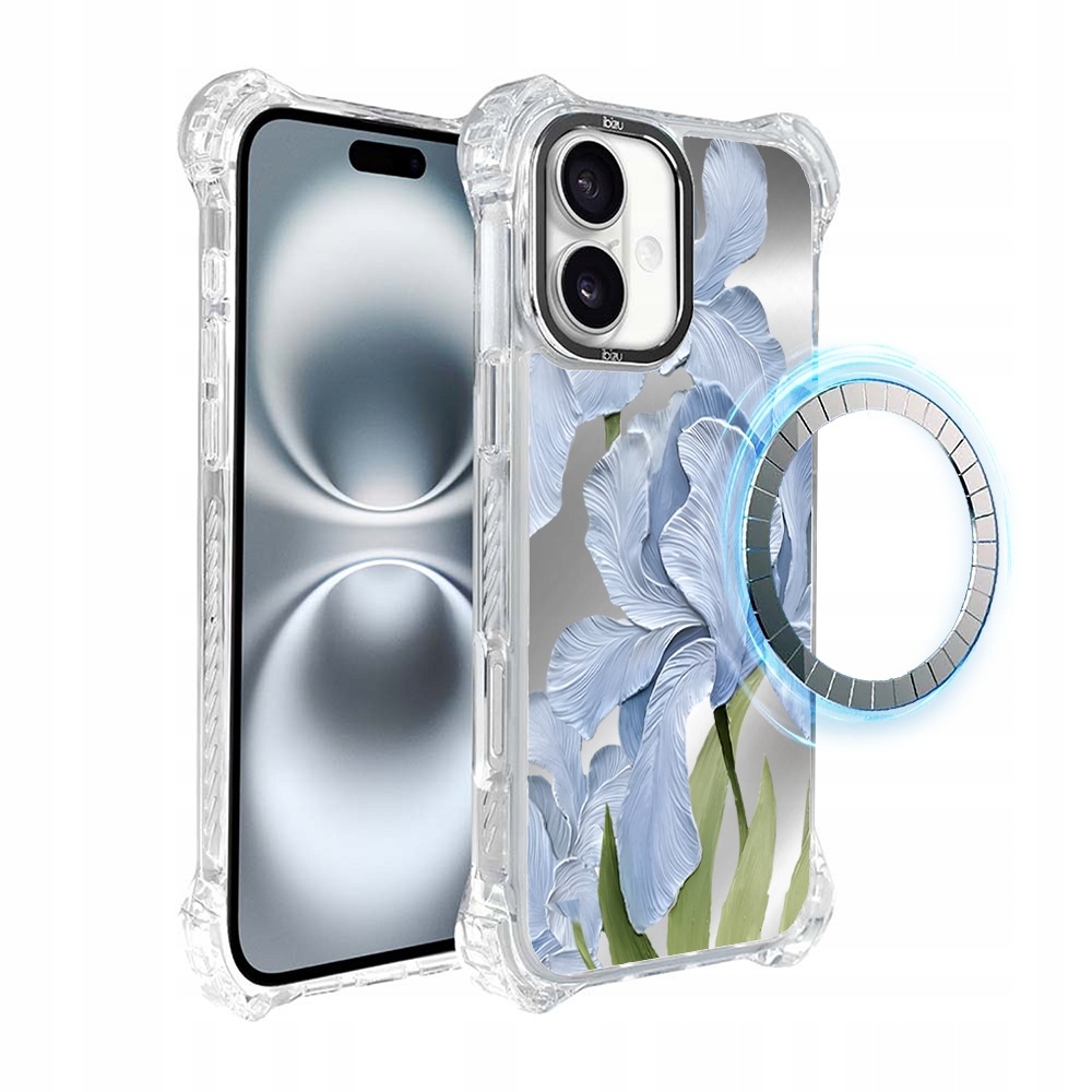 Pouzdro pro iPhone 16 Plus Ibizu DropGuard Ultra s MagSafe, modrý iris