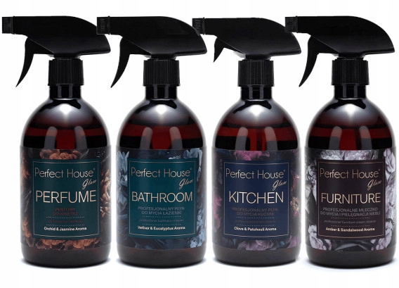 PERFECT HOUSE GLAM ZESTAW KOSMETYKÓW DO DOMU 4szt