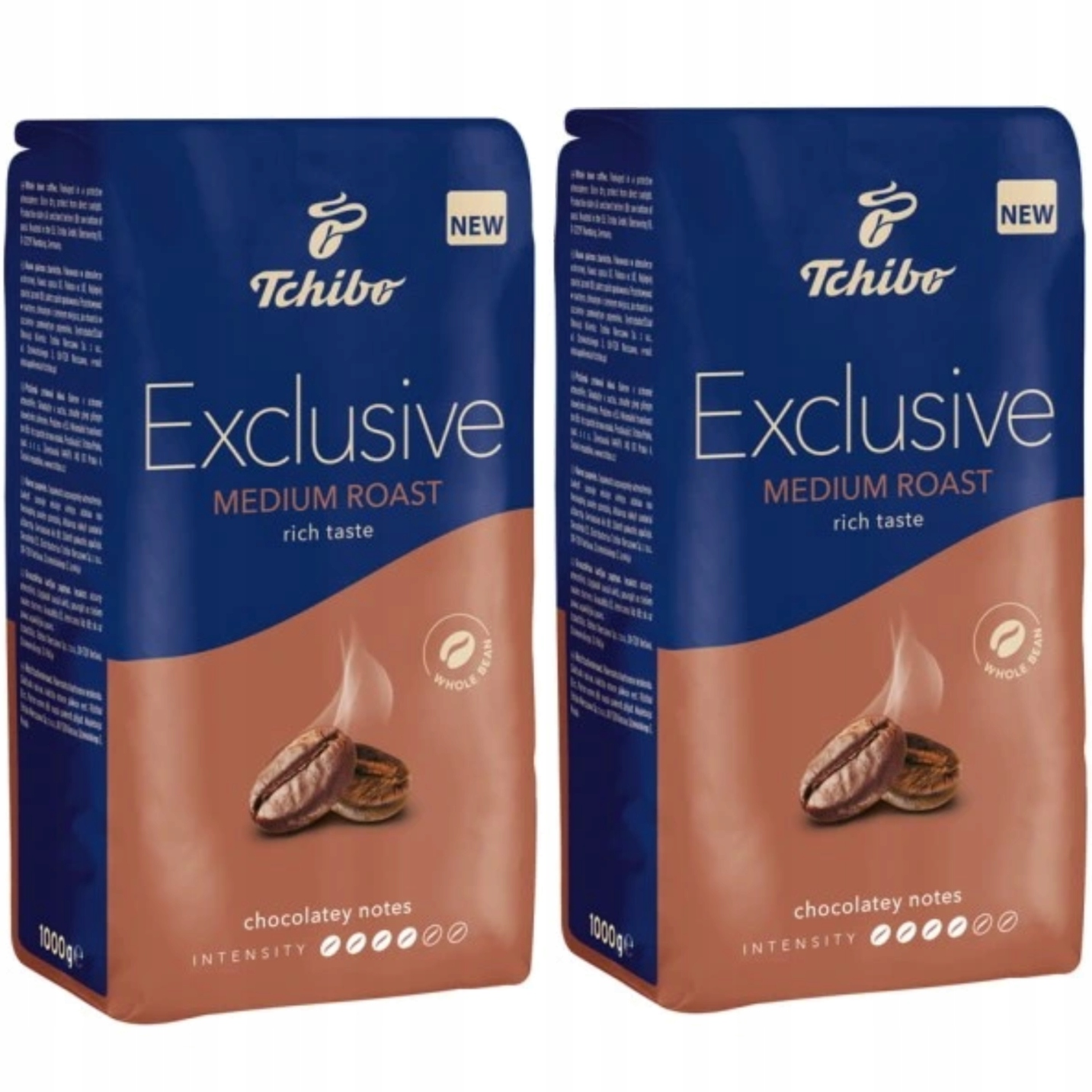 Levně Sada Tchibo Exclusive Medium Roast 1 kg Káva Zrnková x2