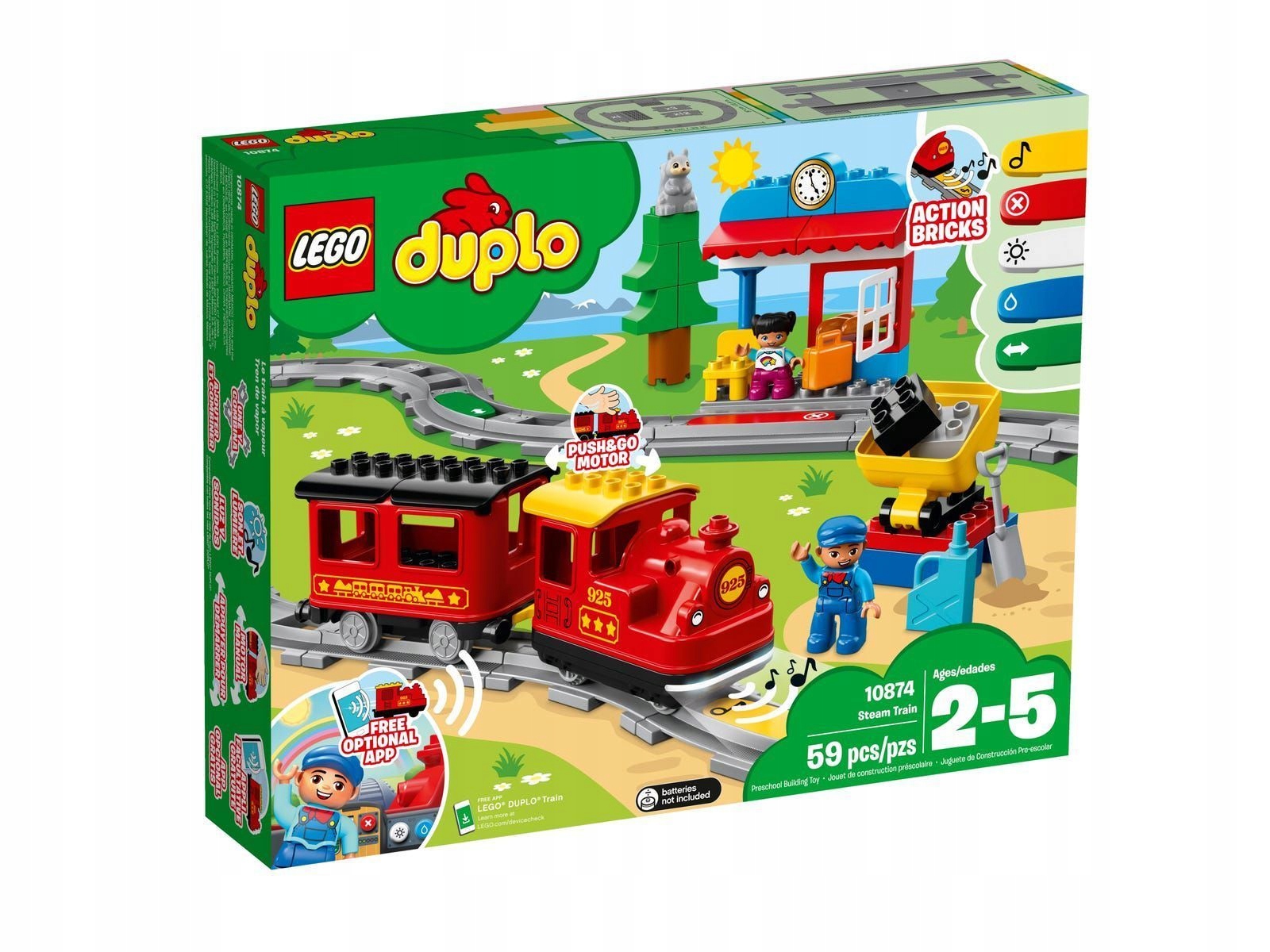 Originální Lego 10874 Duplo Parní vlak Stavebnice
