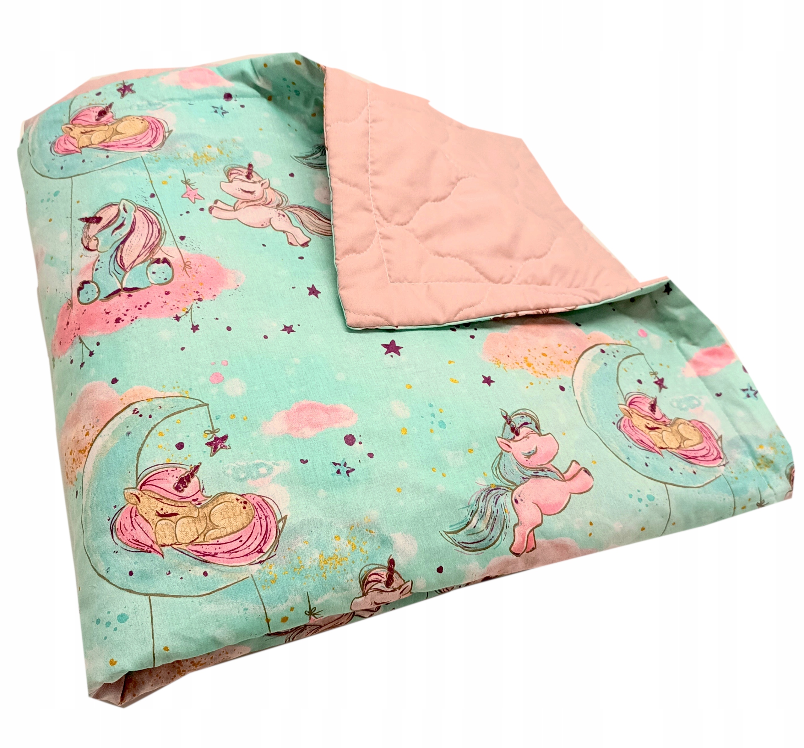 Přehoz na postel 90 x 200 cm, dvoubarevný