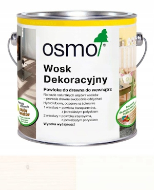 

Osmo 3186 Wosk dekoracyjny,olej 0,125L Biały