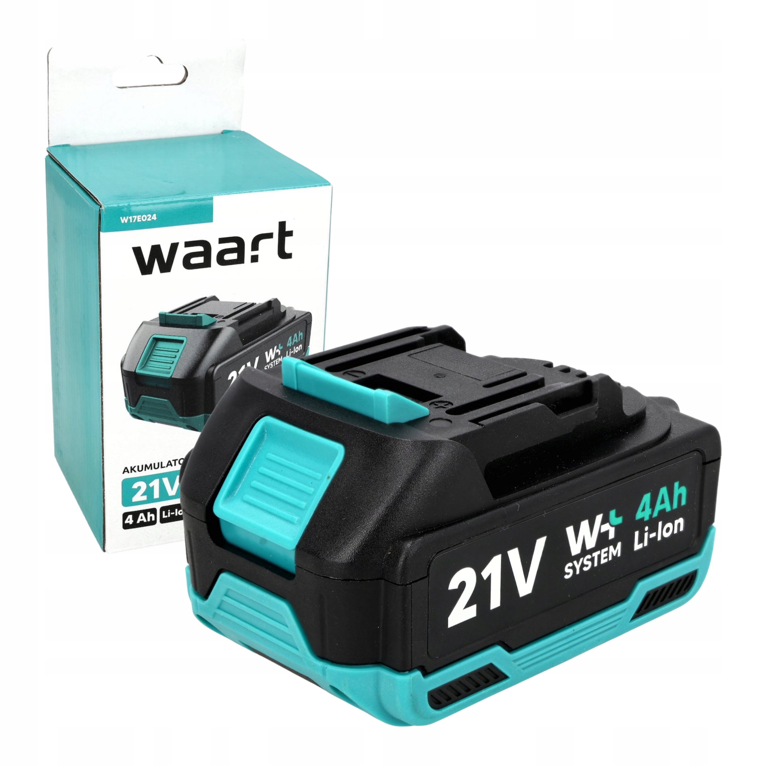 Akumulátor Li-ion Waart 21 V 4 Ah pro elektrické nářadí Waart Série W17E024
