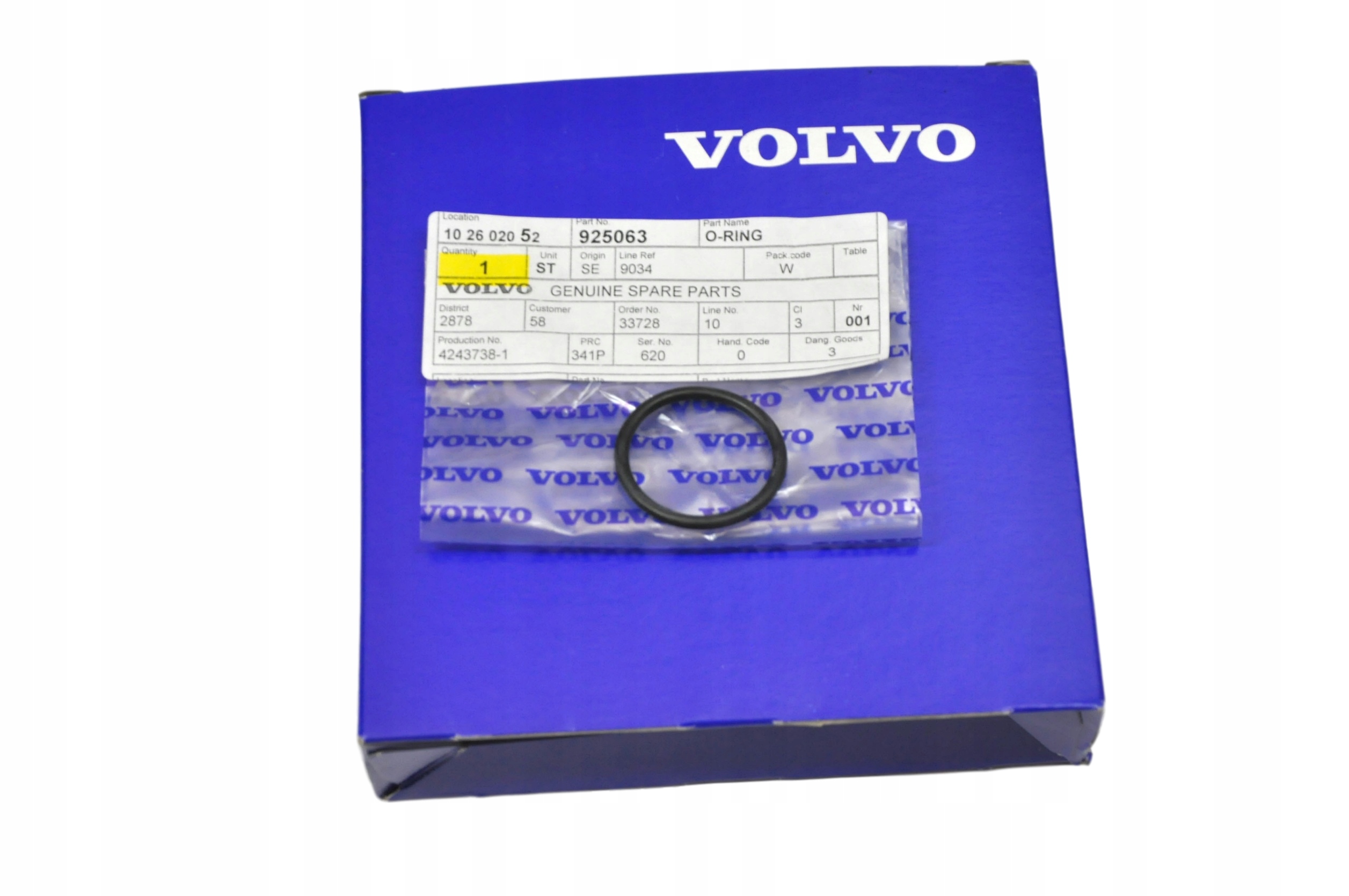 

Volvo V40 S60 V60 S80 uszczelka korka wlew oleju