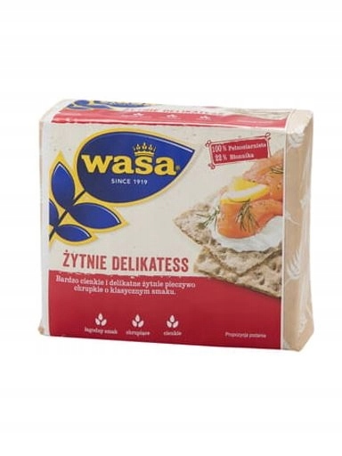 Levně 5 x Trvanlivé pečivo žitné delikatesy Wasa 210 g