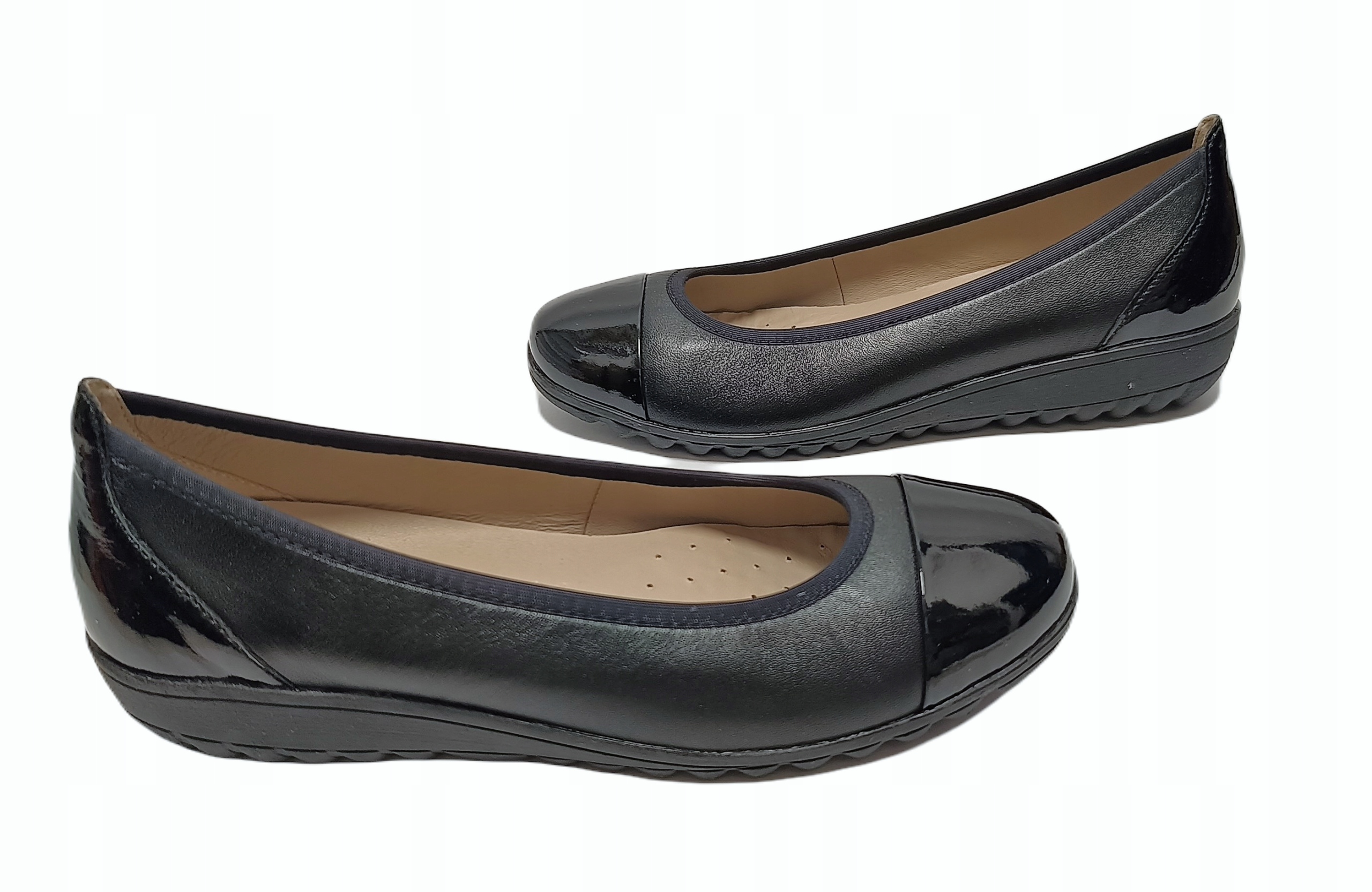 Baleríny Caprice kůže komfort 22103-41 černá r36