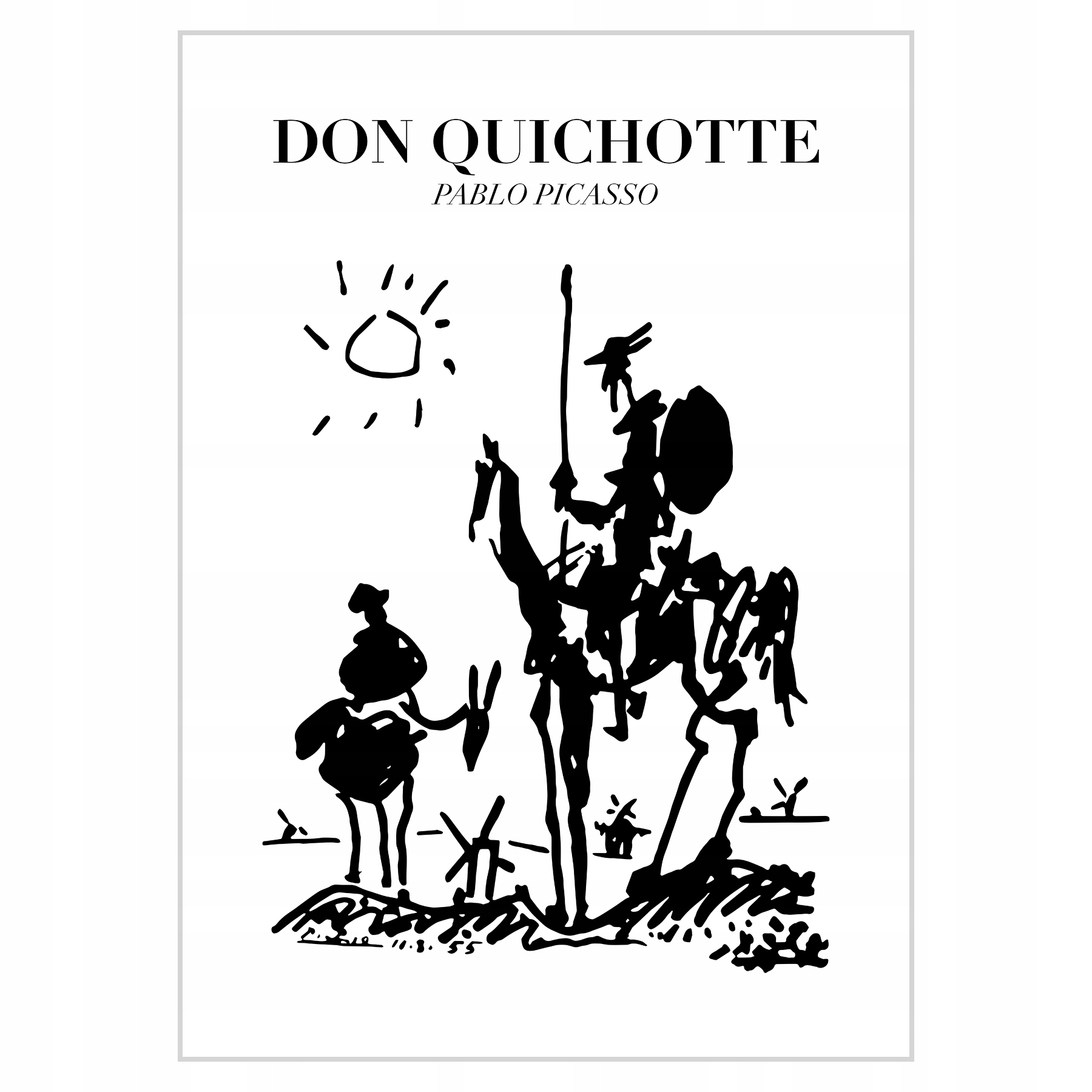 

Plakat 50x70 Pablo Picasso Don Kichot