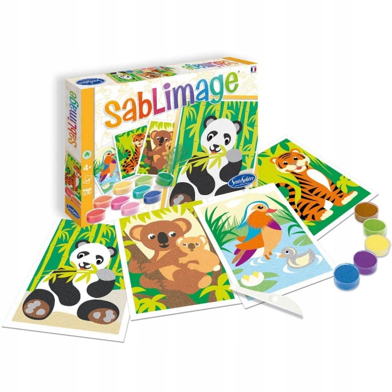 

Sablimage Malowanie piaskiem obrazki Zwierzątka