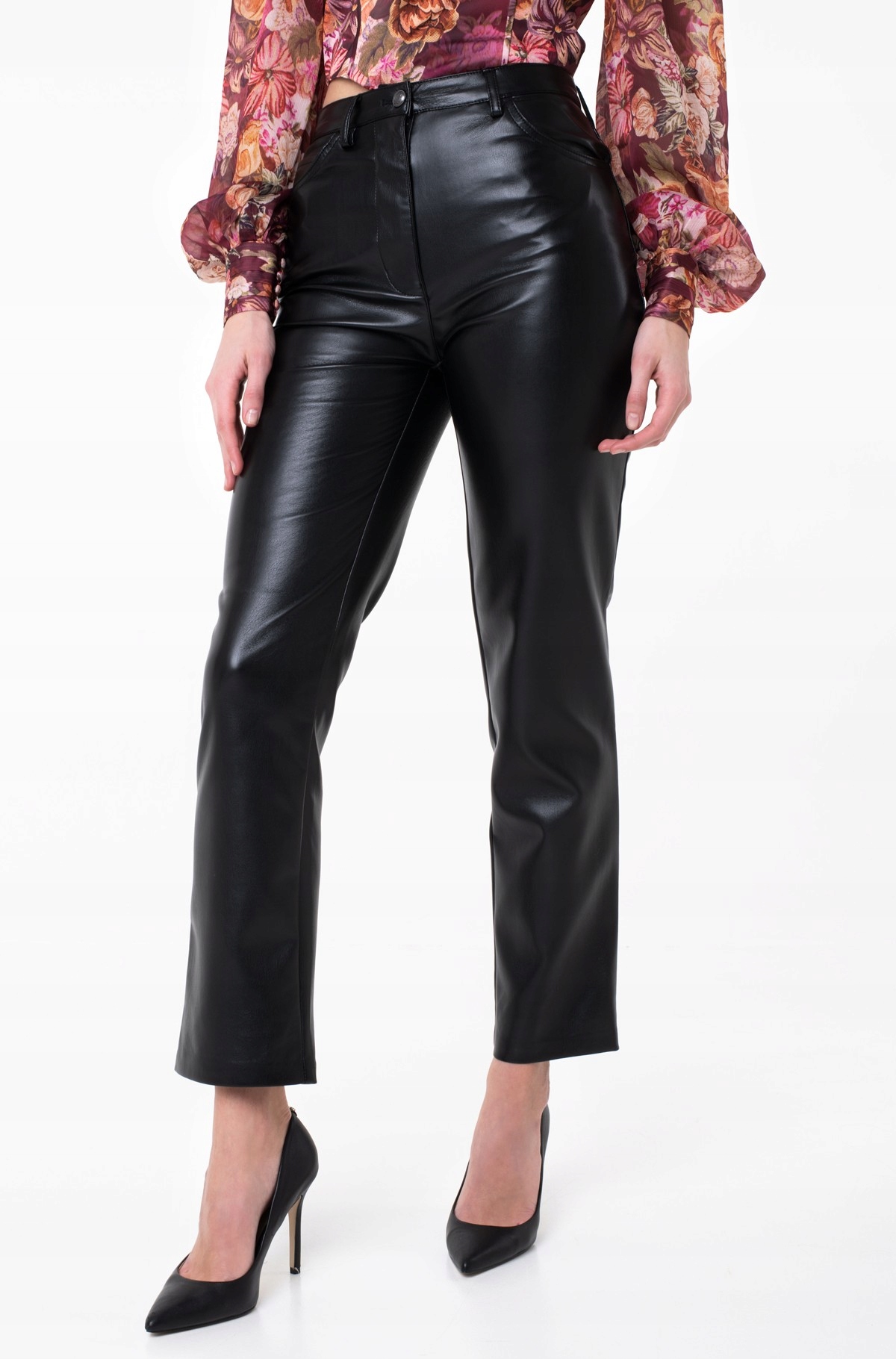 Guess Černé Kalhoty Casual Jednoduché Dlouhé Dámské Klasické 29 Gga