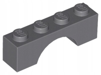 

Lego 3659 klocek mostek 1x4 c. szary Dbg 1 szt N