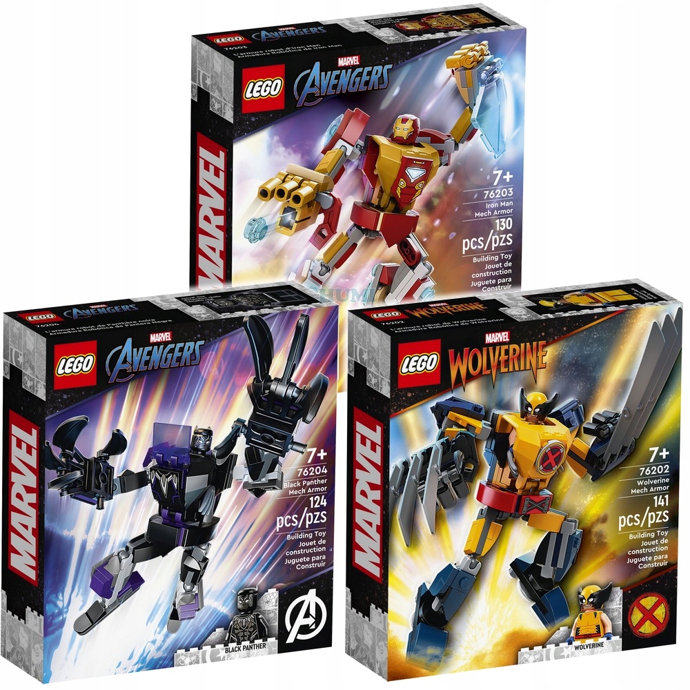 

Lego Marvel 76202 76203 76204 Mechaniczne zbroje