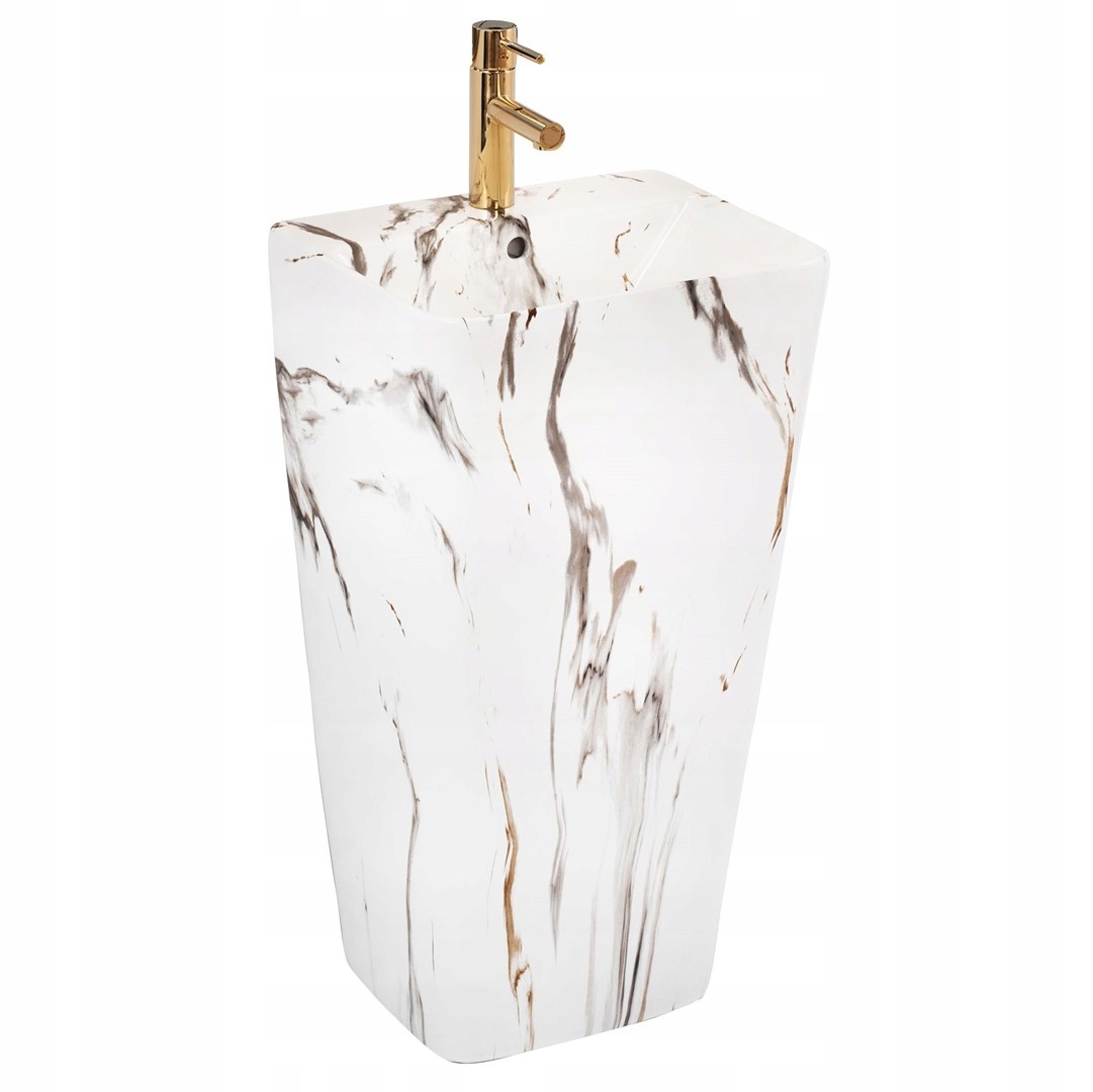 Volně stojící keramické umyvadlo Aris Marble – moderní design