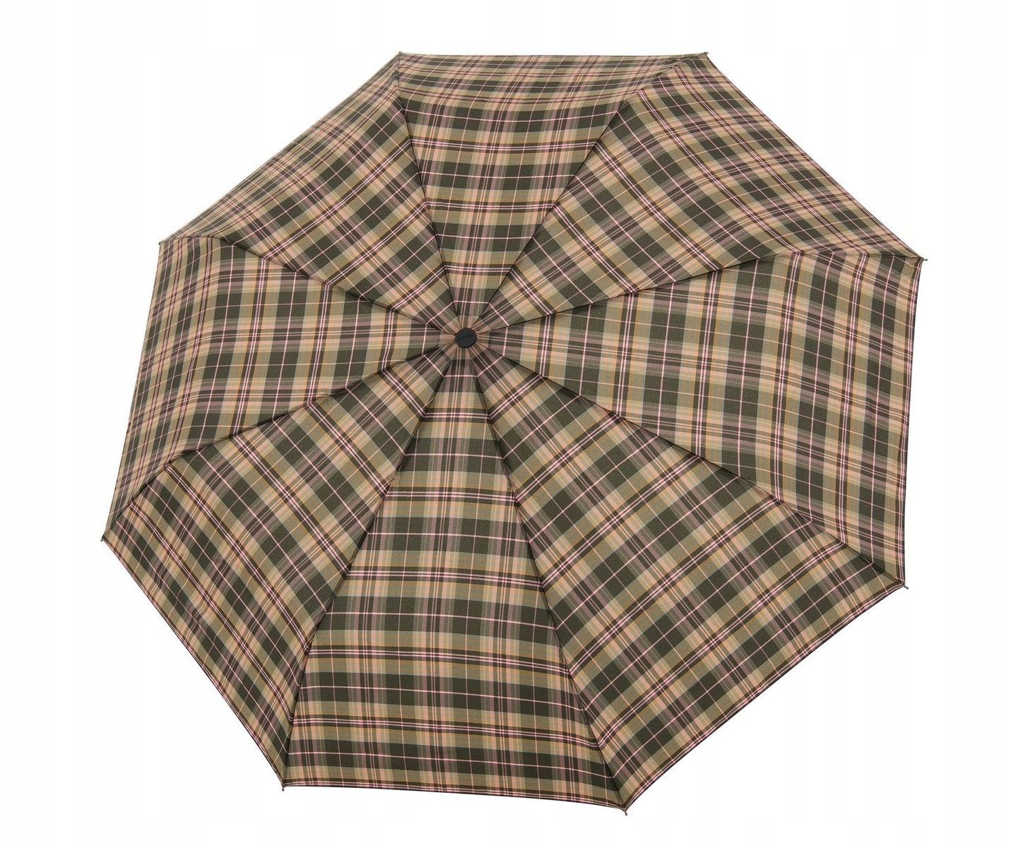 Deštník Doppler Carbonsteel Magic olivově růžový, módní mřížka 150 km/h