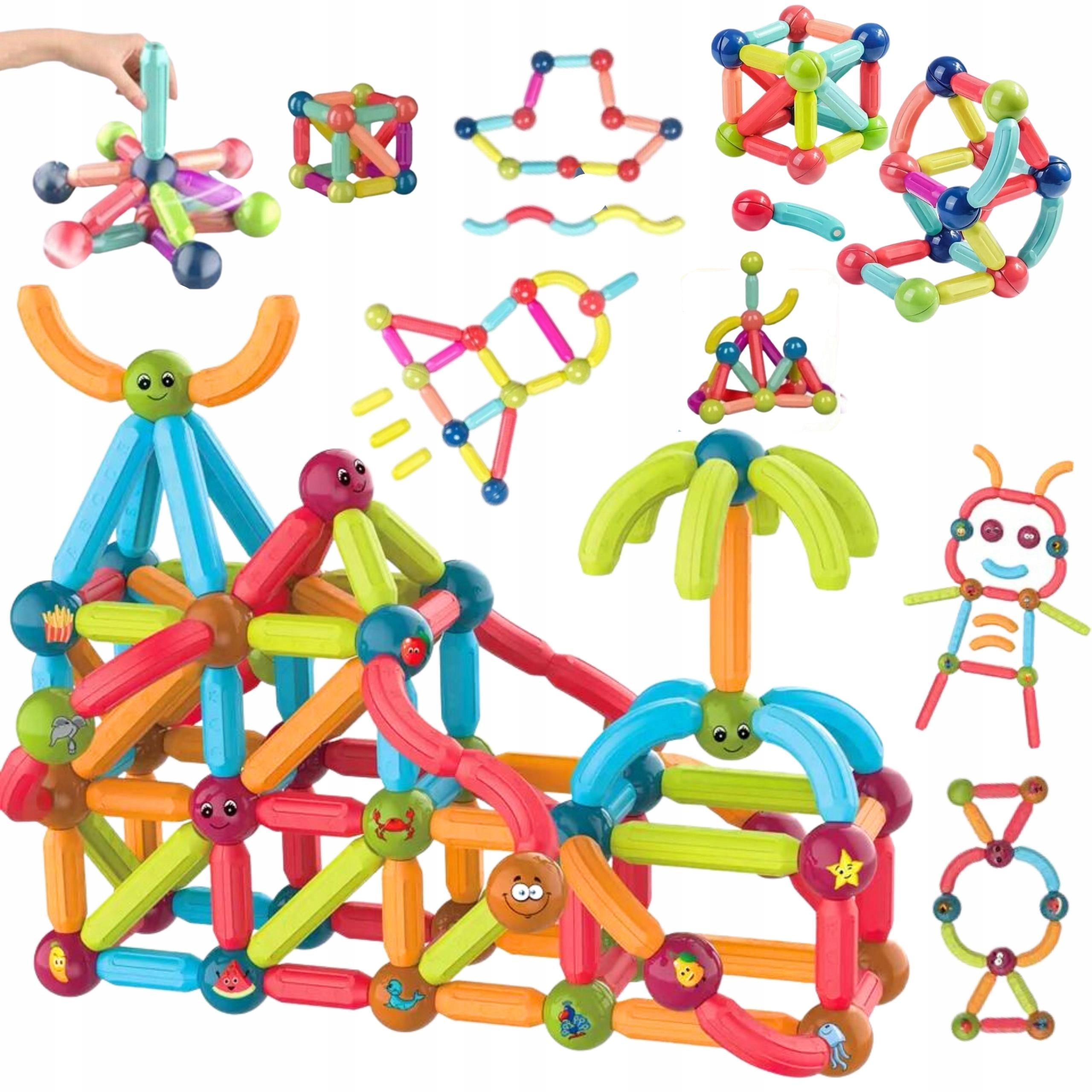

Klocki Magnetyczne Edukacyjne Magnetic Sticks