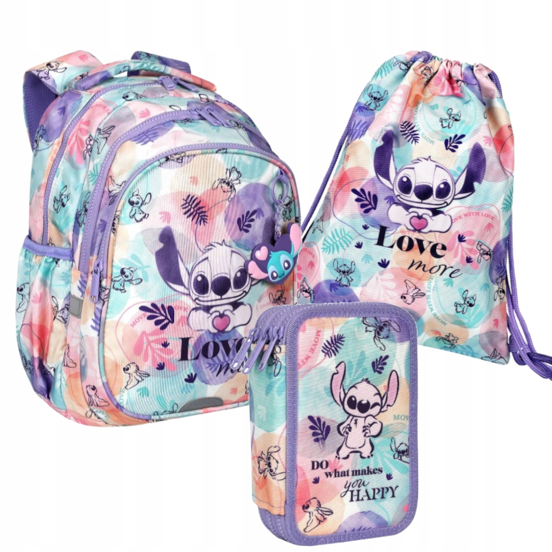 ZESTAW 3-ELEMENTÓW SZKOLNYCH LILO&STITCH PASTEL DISNEY COOLPACK