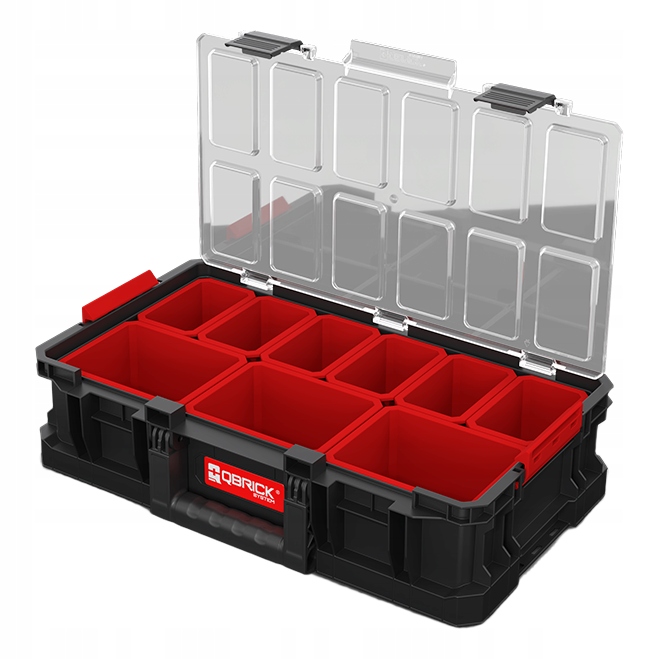 Qbrick Systém Two Organizer Plus s víkem, velký box na nářadí 14,3 l