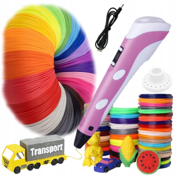 

Długopis Drukarka 3D Pen Zestaw +wkłady 210 Metrów