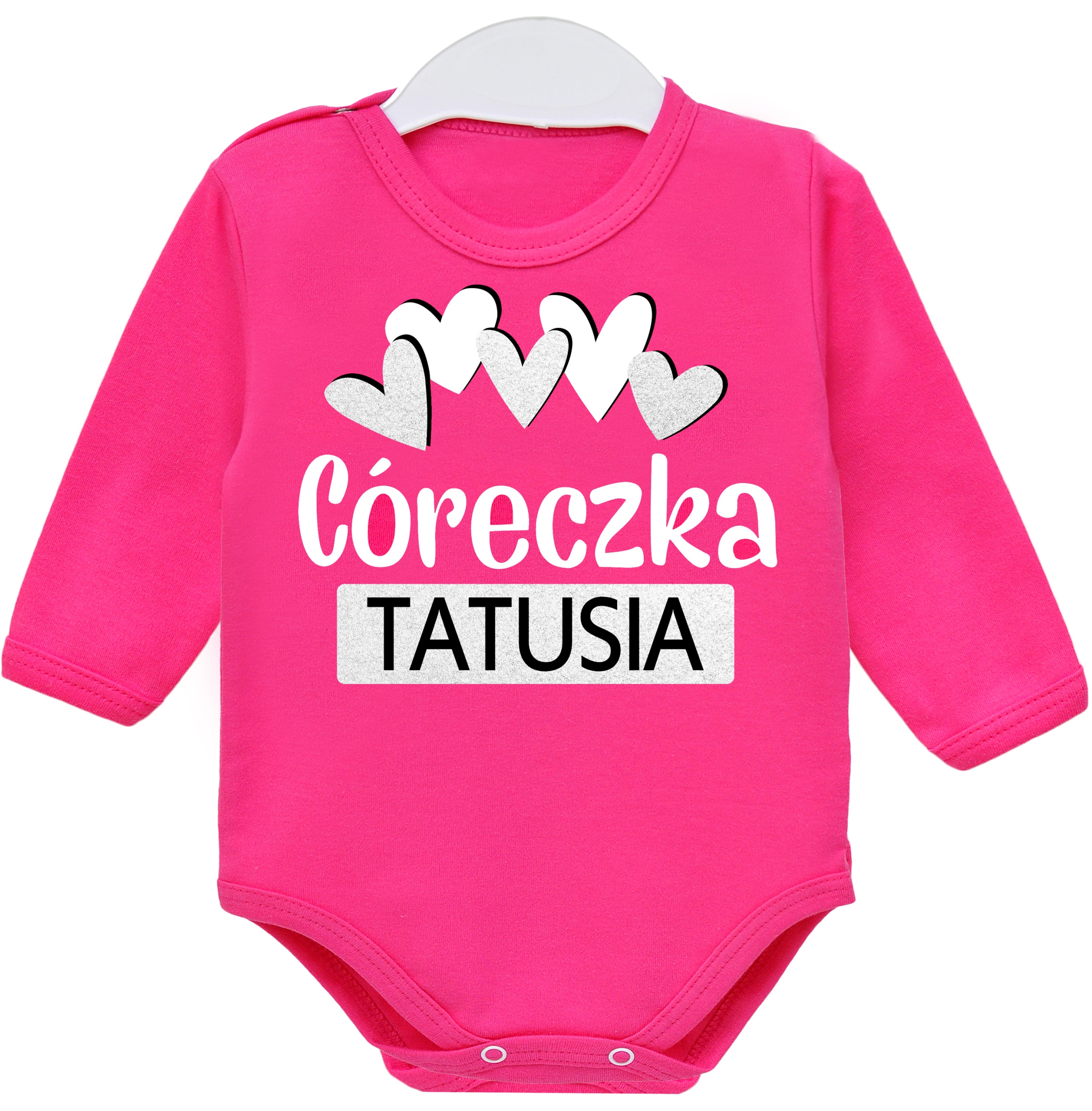 

Body z nadrukiem dł rękaw Córeczka tatusia r. 74