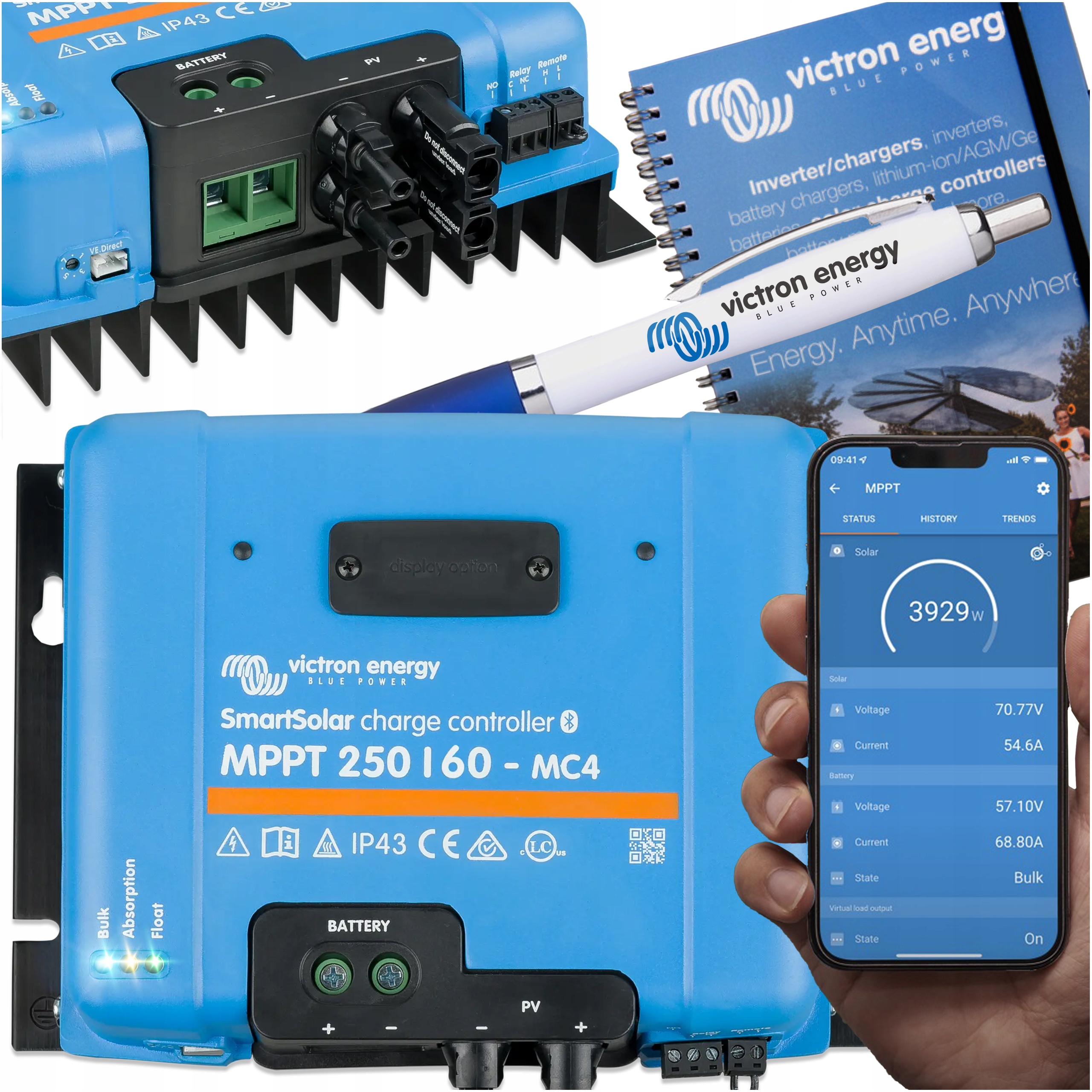 Solarny Regulator Ładowania SmartSolar Mppt 250/60 MC4 Victron Smart Solar