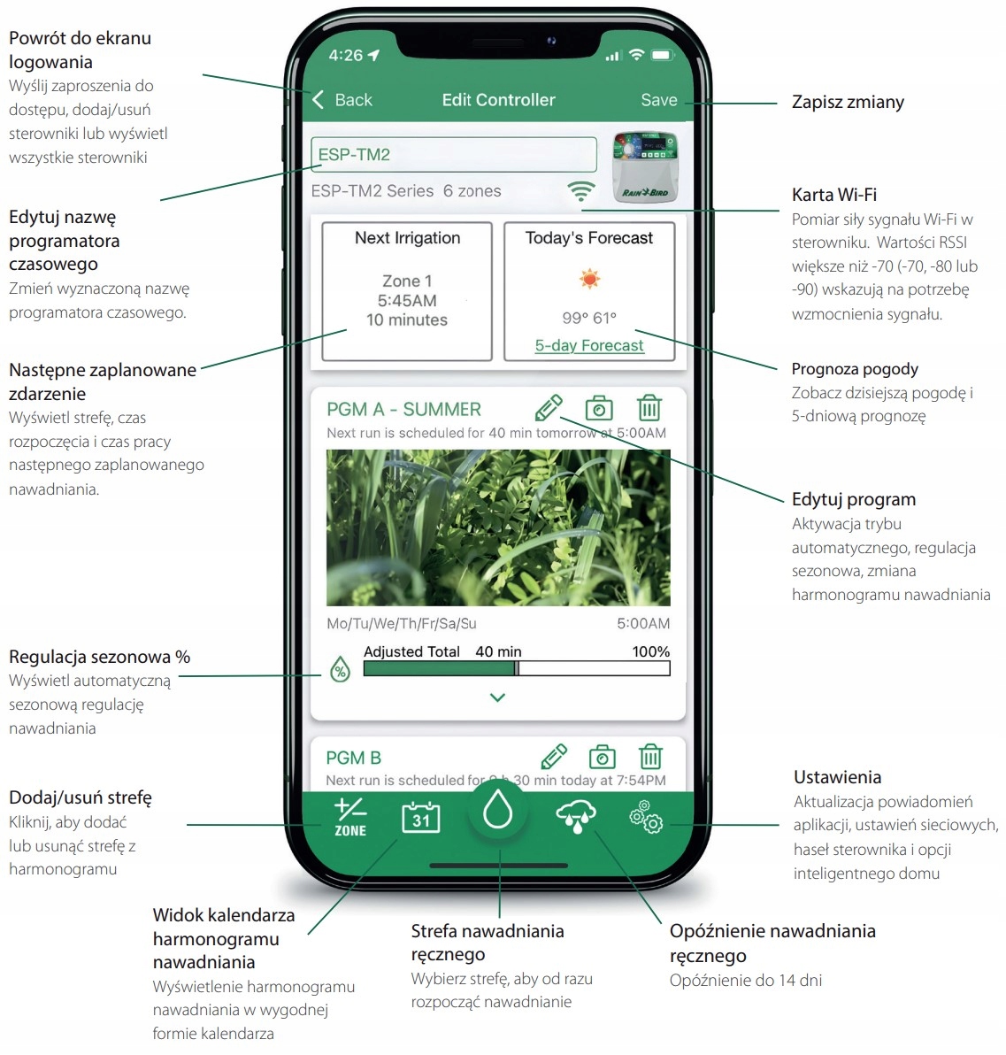 Moduł łączności WiFi do sterowników Rain Bird - RZXe - TM2 - ME3 - LNK2 Waga produktu z opakowaniem jednostkowym 0.1 kg