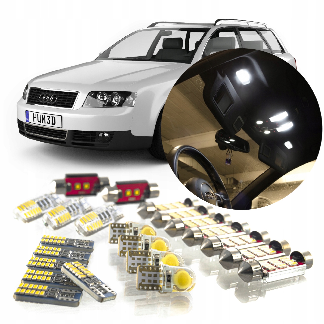 Audi A4 B6 Avant – Sada Osvětlení Interiéru!