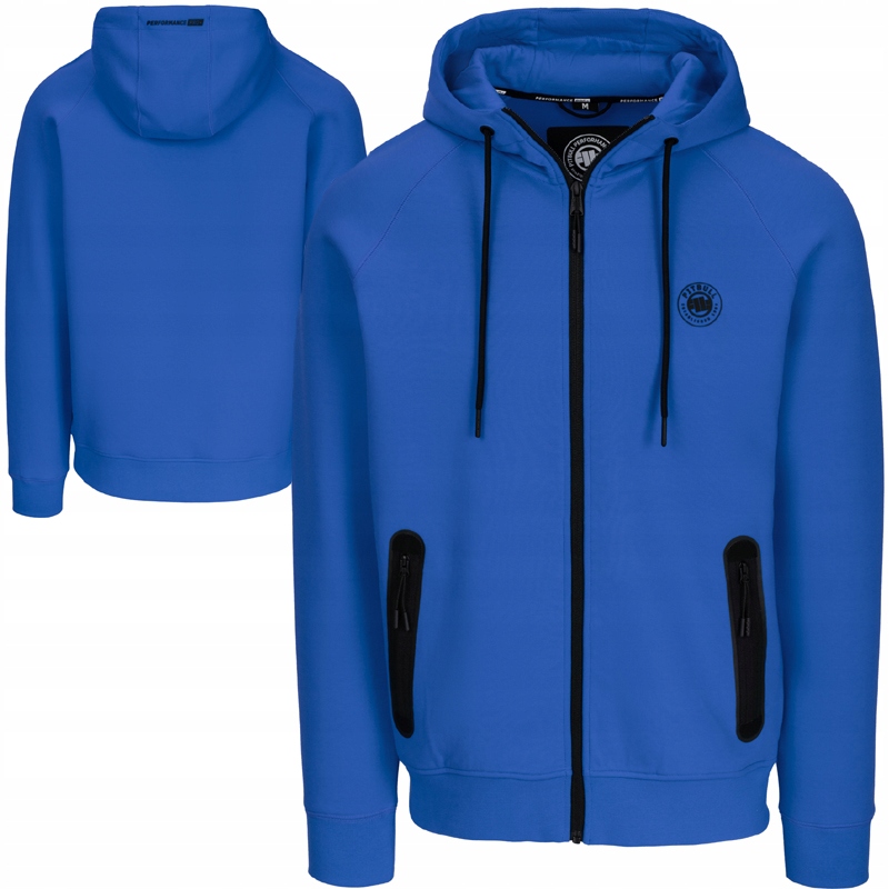Pit Bull pánská mikina Dogwood Zip hooded blue vel XL