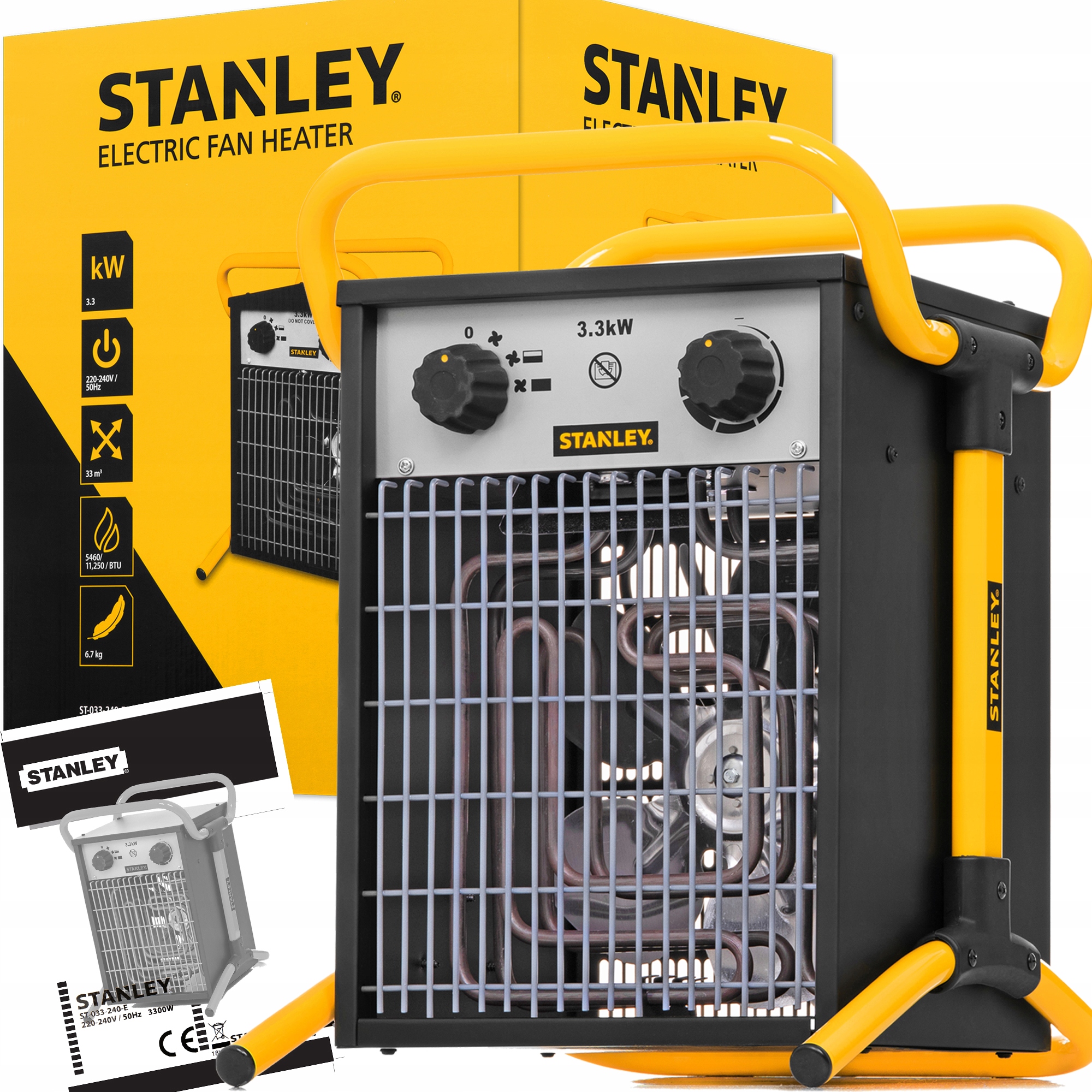 

Nagrzewnica Elektryczna Dmuchawa 3300W Termostat