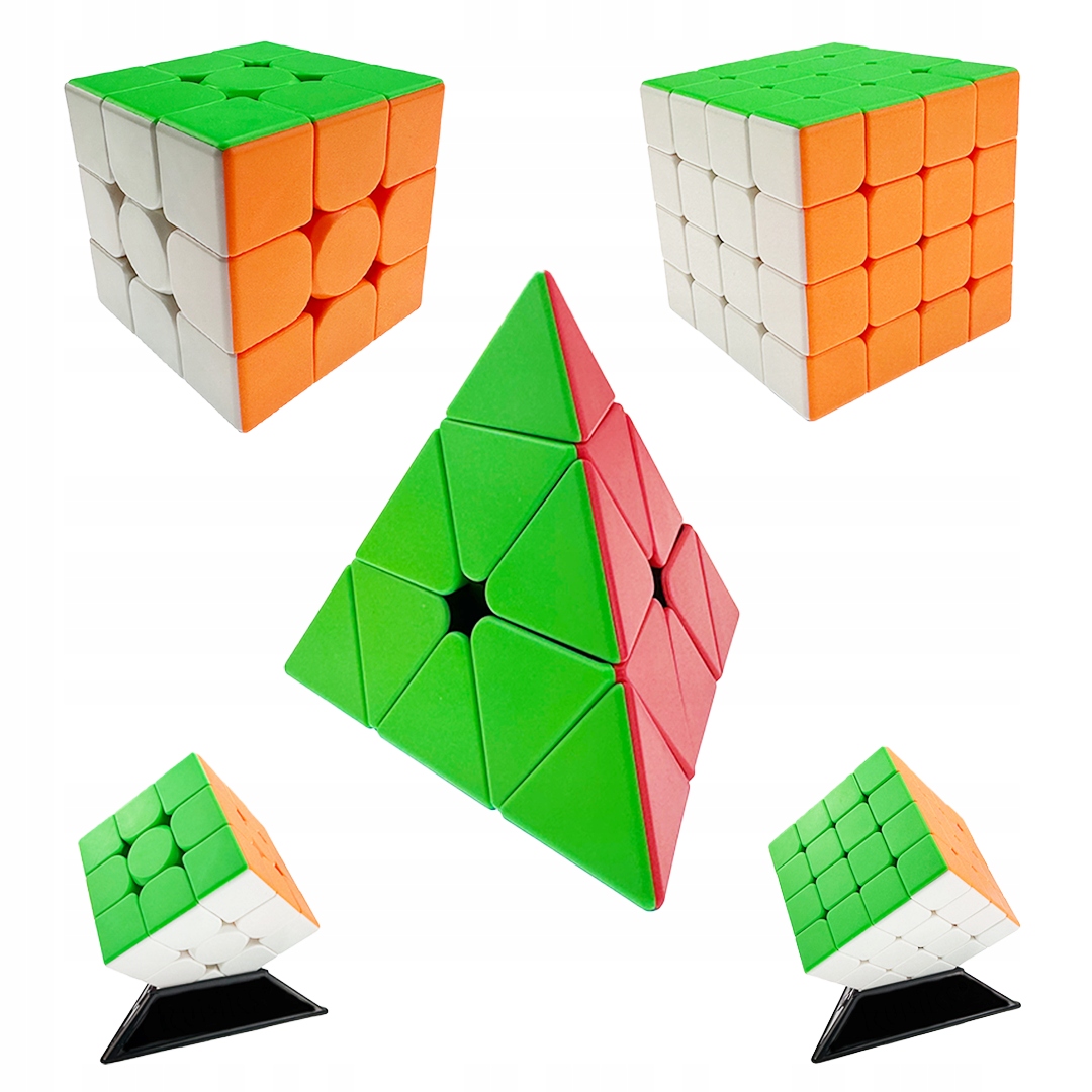 KOSTKA MoYu ZESTAW 3x3 4x4 Piramida ORYGINALNA