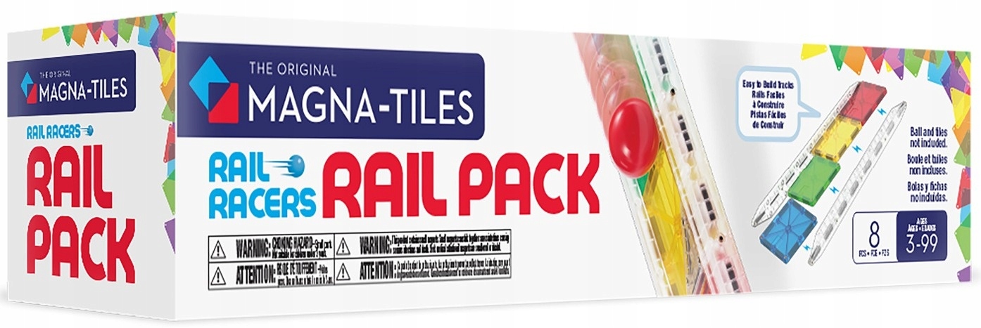 Magna-tiles Klocki Magnetyczne Rail Racers Rail Pack