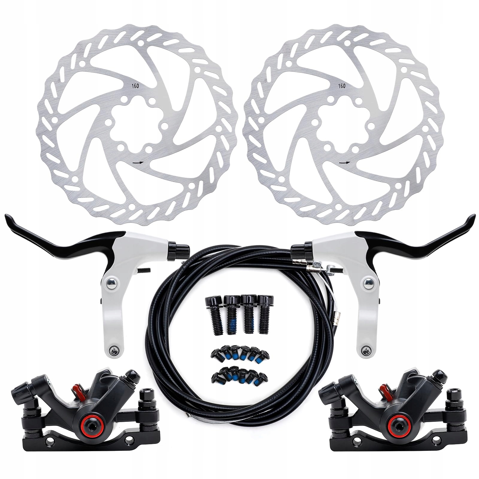 ZESTAW HAMULCÓW ROWEROWYCH YORBAY PRZEDNI TYLNY