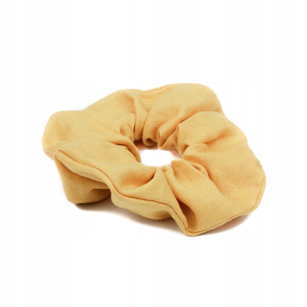 

Gumka do włosów scrunchie 100% len słonecznikowy