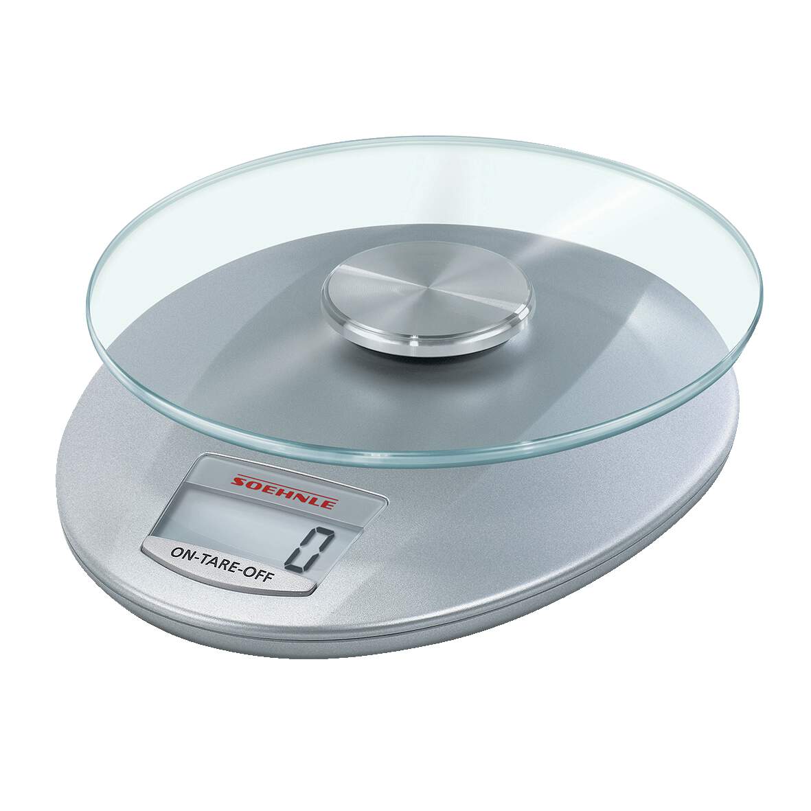 Kuchyňská váha Soehnle elektrická 5 kg sklo/plast stříbrná Roma 65856