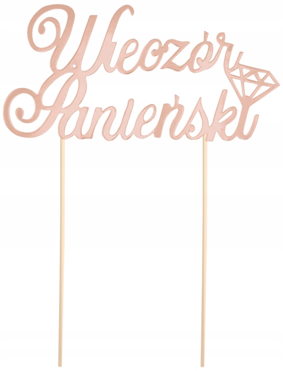 

Topper Wieczór Panieński Różowe Złoto Diament 26CM